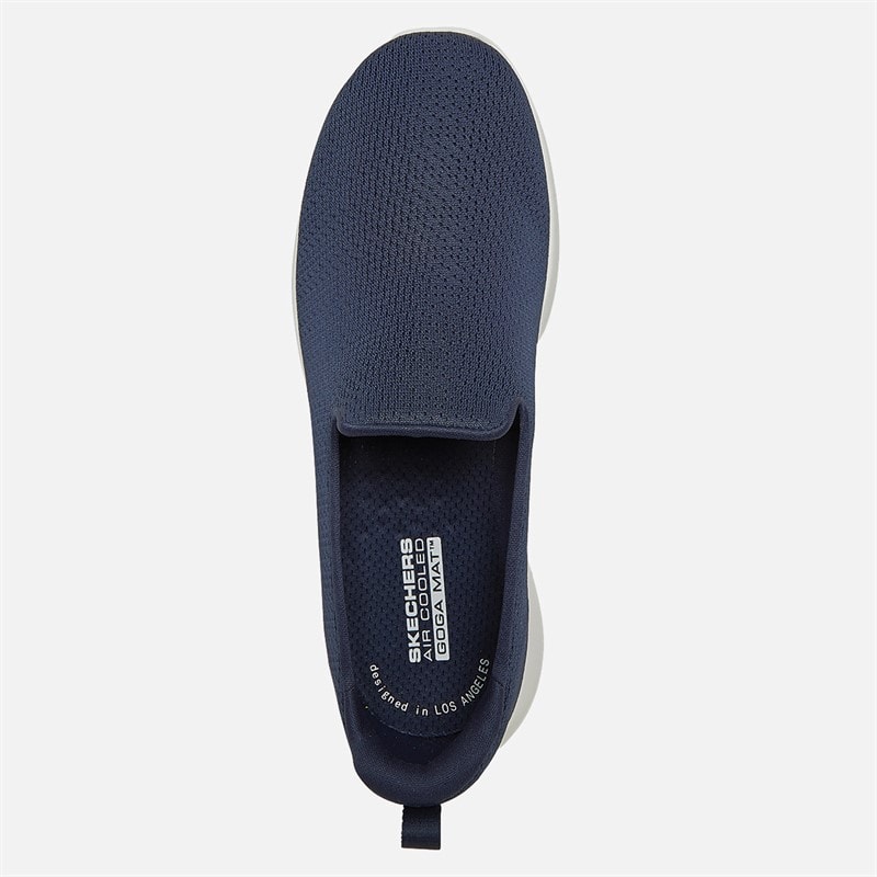 SKECHERS SPORT SKECHERS Womens Go Walk Joy Jaylene Trainers Navy/White - Image 5