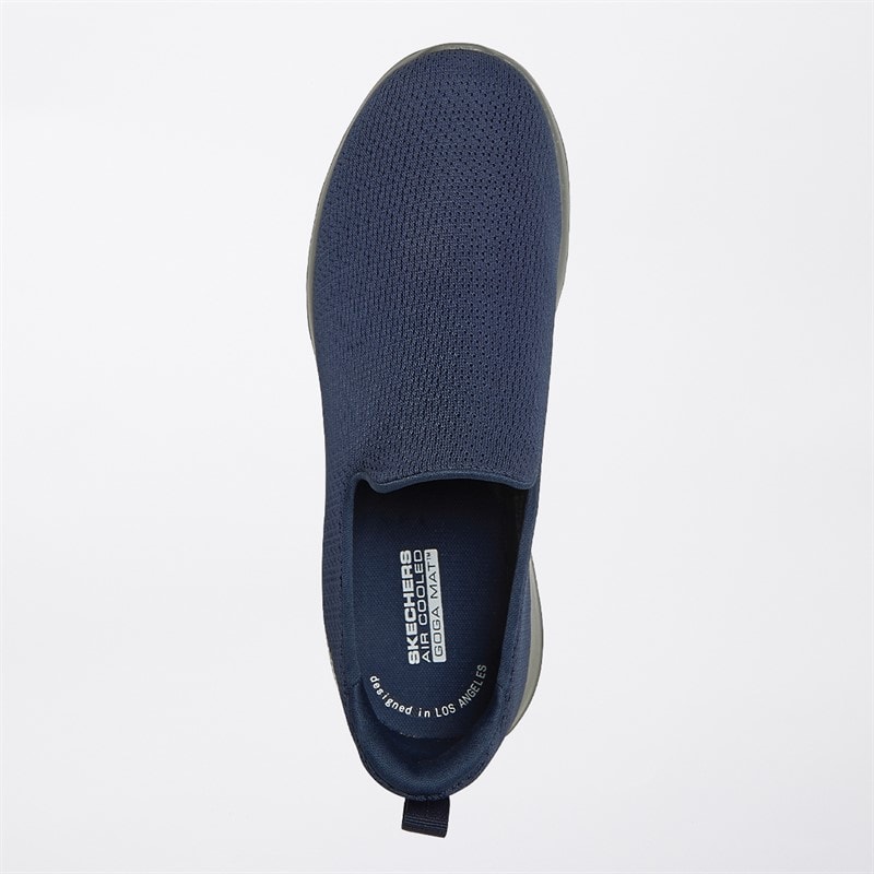 SKECHERS SPORT SKECHERS Mens Go Walk Max Ben Trainers Navy/Grey - Image 4