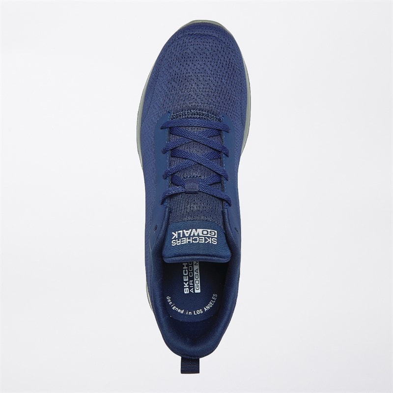 SKECHERS SPORT SKECHERS Mens Go Walk Max Adir Trainers Navy/Grey - Image 4