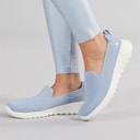 SKECHERS Womens Go Walk Joy Jaylene Trainers Light Blue/White