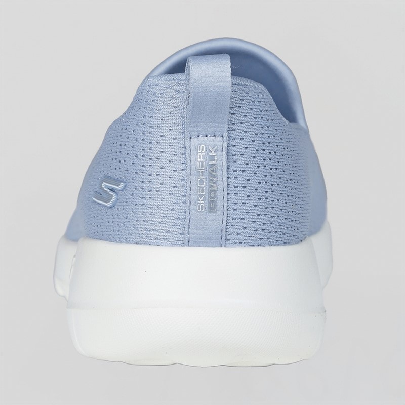 SKECHERS SPORT SKECHERS Womens Go Walk Joy Jaylene Trainers Light Blue/White - Image 3