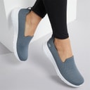 SKECHERS Womens Go Walk Joy Jaylene Trainers Charcoal/White