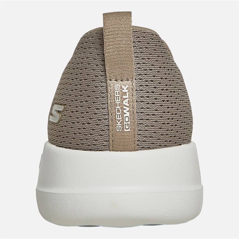 SKECHERS SPORT SKECHERS Womens Go Walk Joy Jaylene Trainers Taupe/White - Image 3