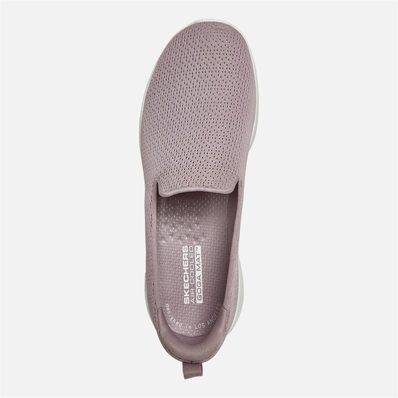 SKECHERS SPORT SKECHERS Womens Go Walk Joy Jaylene Trainers Mauve/White - Image 5
