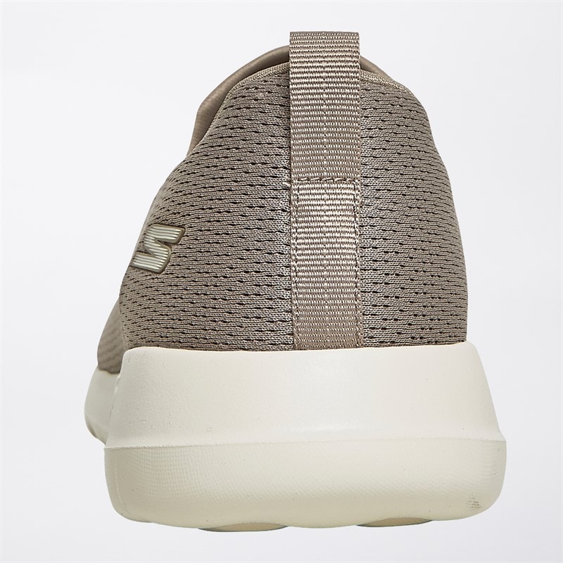SKECHERS SPORT SKECHERS Mens Go Walk Max Ben Trainers Taupe/White - Image 3