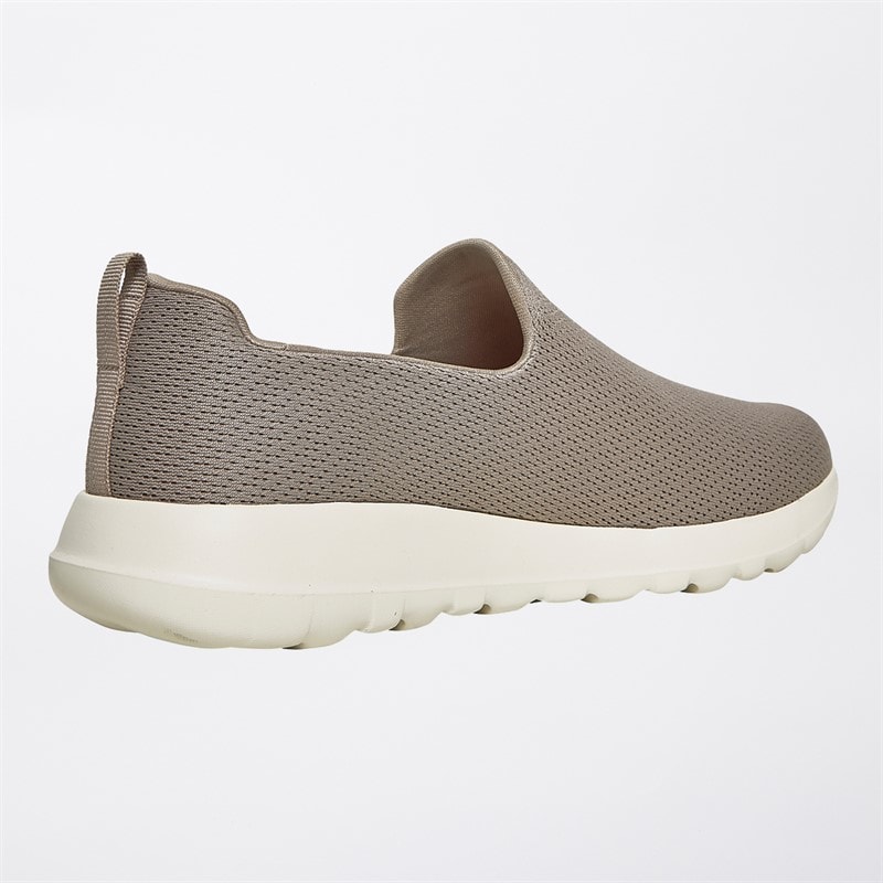 SKECHERS SPORT SKECHERS Mens Go Walk Max Ben Trainers Taupe/White - Image 5