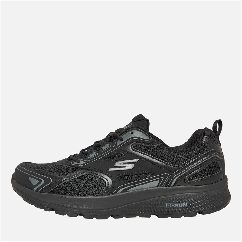 SKECHERS SPORT SKECHERS Mens Go Run Consistent Trainers Black/Charcoal - Image 1