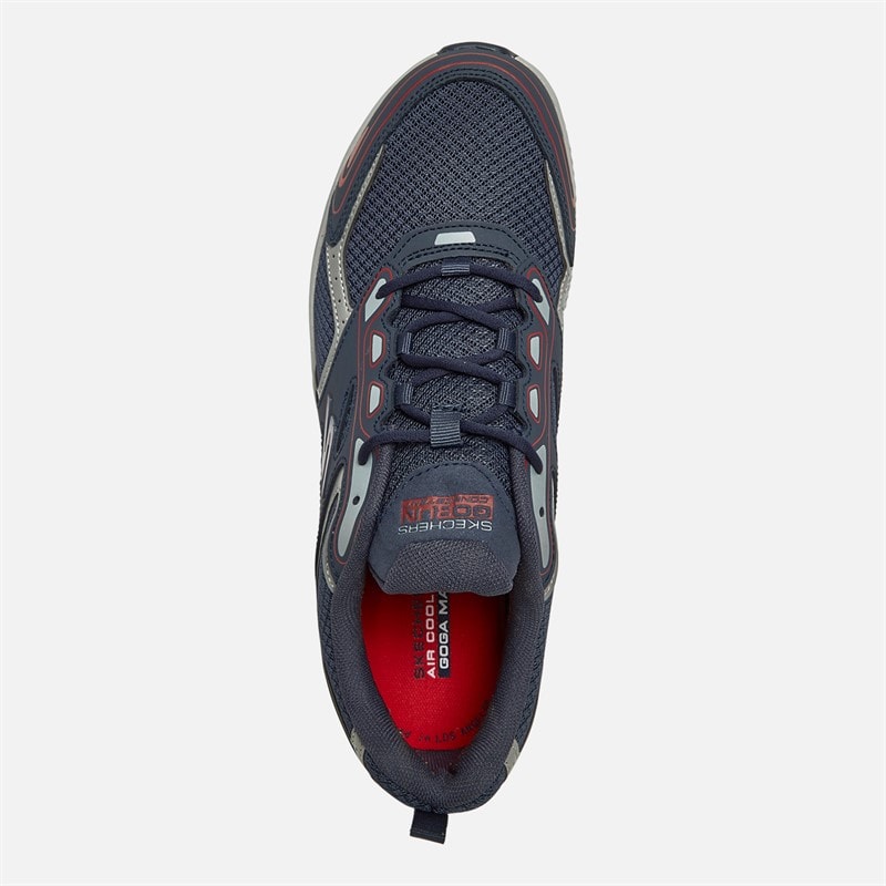 SKECHERS SPORT SKECHERS Mens Go Run Consistent Trainers Navy/Red - Image 4