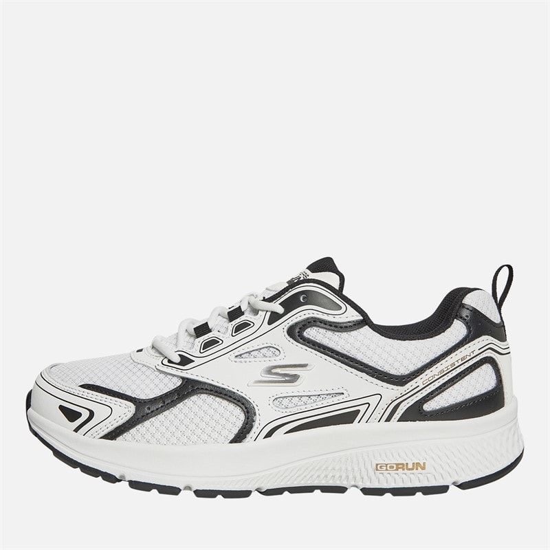 SKECHERS Mens Go Run Consistent Trainers White/Black