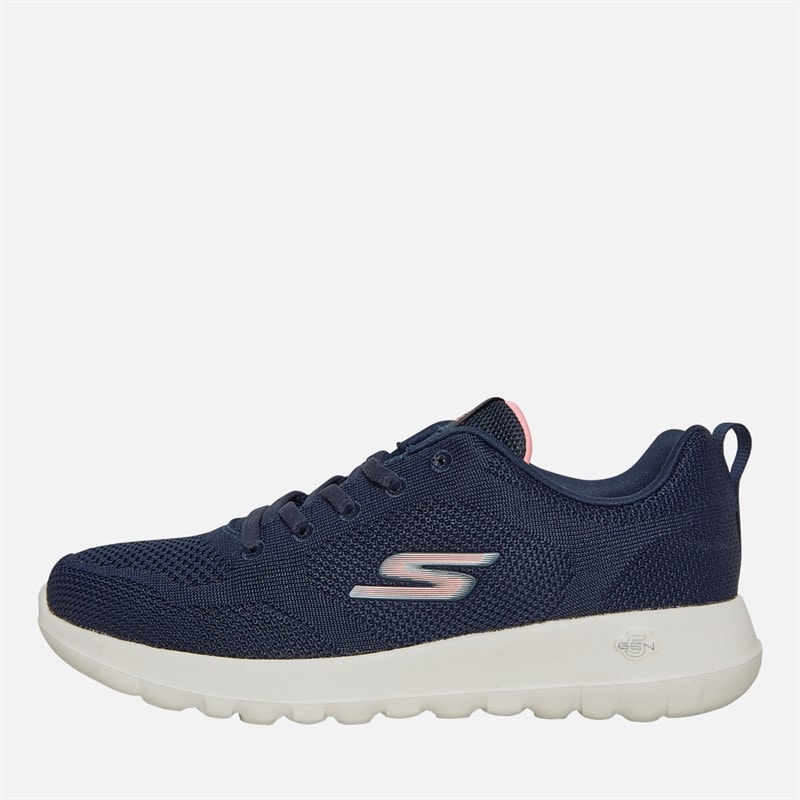 SKECHERS SPORT SKECHERS Womens Go Walk Joy Violet Trainers Navy/Pink - Image 1