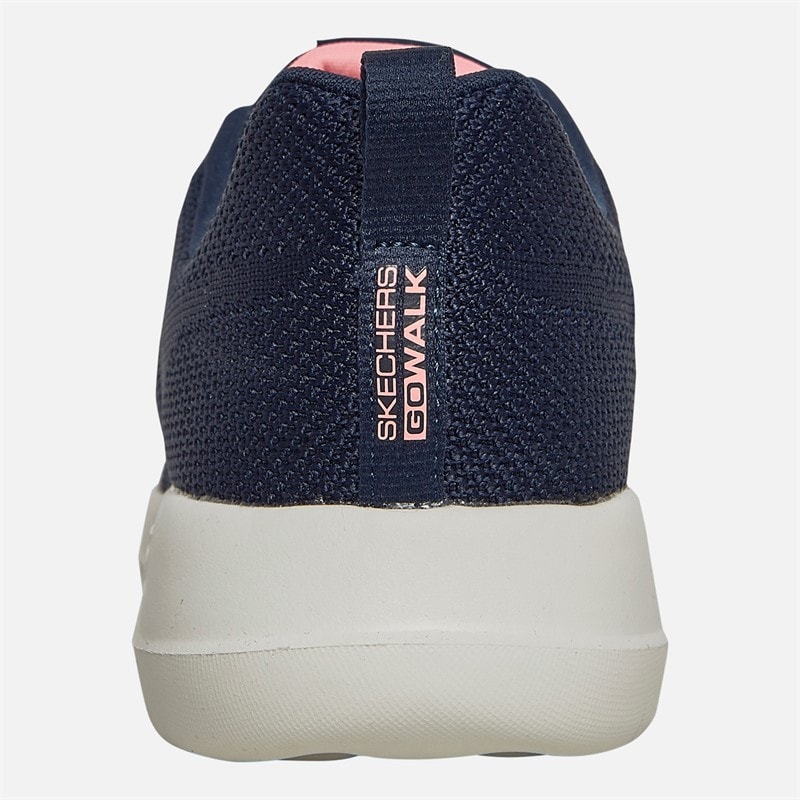 SKECHERS SPORT SKECHERS Womens Go Walk Joy Violet Trainers Navy/Pink - Image 3