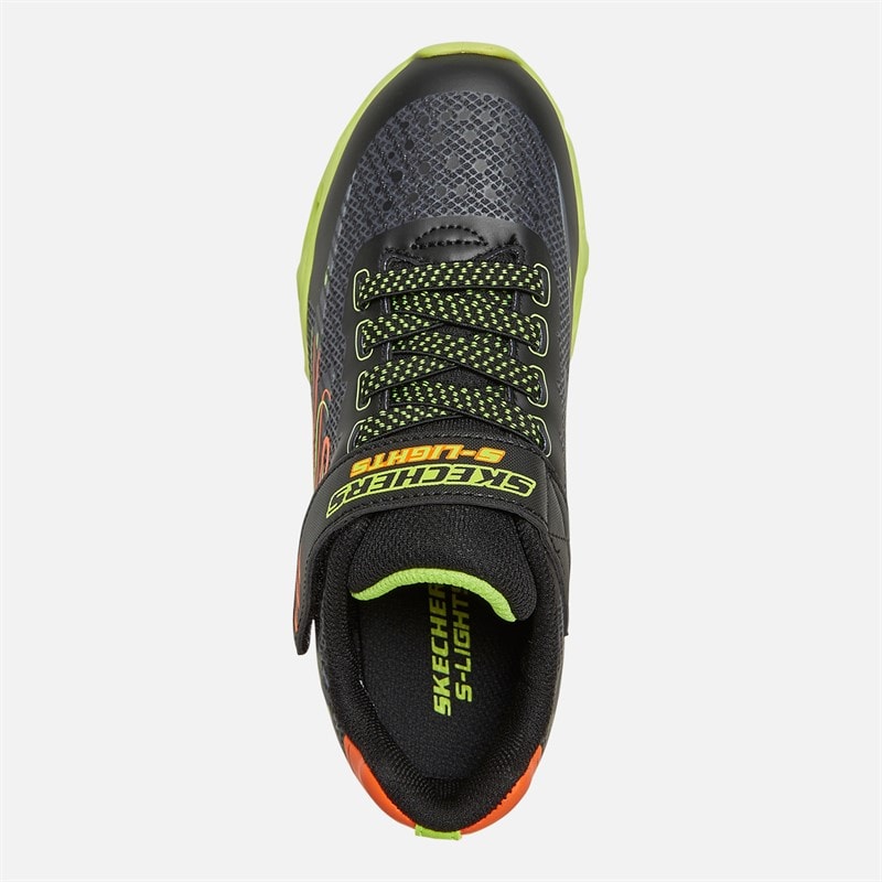 SKECHERS SPORT SKECHERS Boys S Lights Vortex 2.0 Quantroid Trainers Black/Multi - Image 4