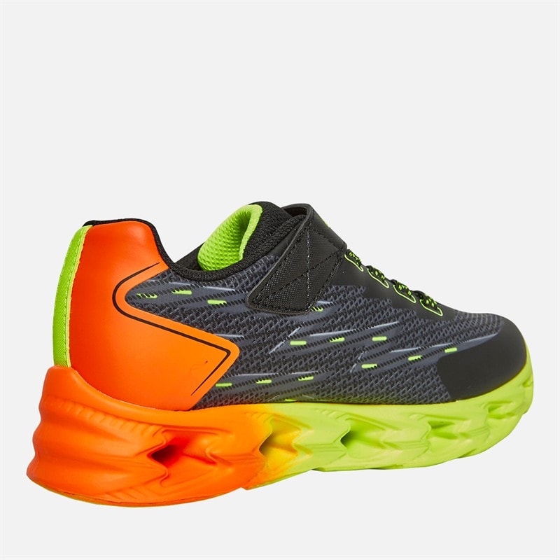 SKECHERS SPORT SKECHERS Boys S Lights Vortex 2.0 Quantroid Trainers Black/Multi - Image 5