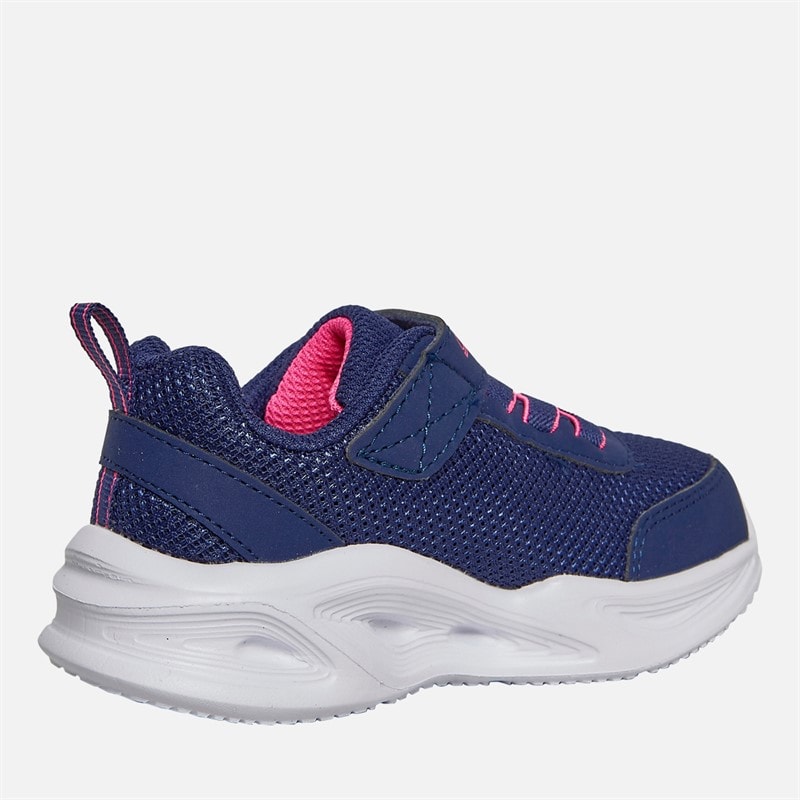 SKECHERS SPORT SKECHERS Infant Girls Solar Glow Lights Trainers Navy - Image 5