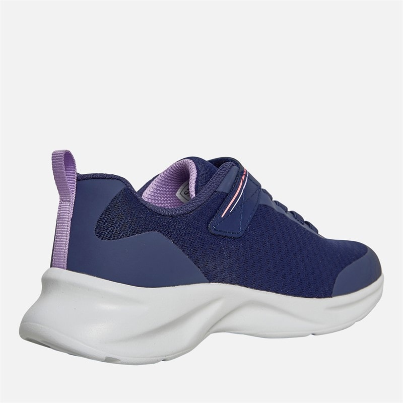 SKECHERS SPORT SKECHERS Girls Dynamatic Nonstop Speed Trainers Navy/Lavender - Image 5
