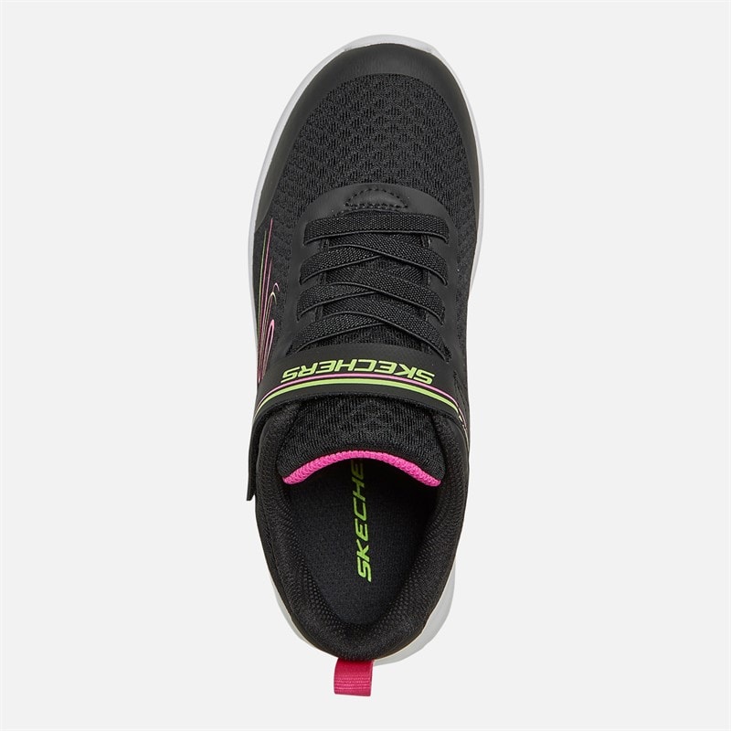 SKECHERS SPORT SKECHERS Girls Dynamatic Nonstop Speed Trainers Black/Hot Pink - Image 4
