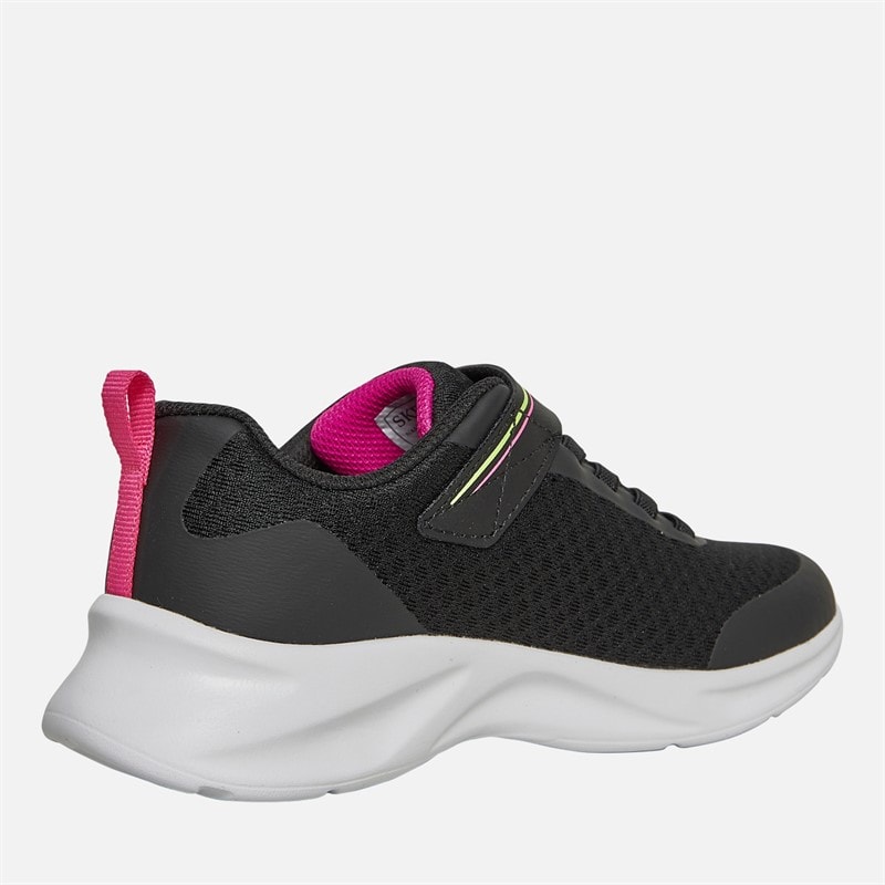 SKECHERS SPORT SKECHERS Girls Dynamatic Nonstop Speed Trainers Black/Hot Pink - Image 5