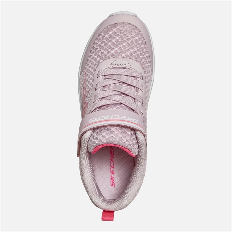 SKECHERS SPORT SKECHERS Girls Dynamatic Nonstop Speed Trainers Light Pink/Hot Pink - Image 4