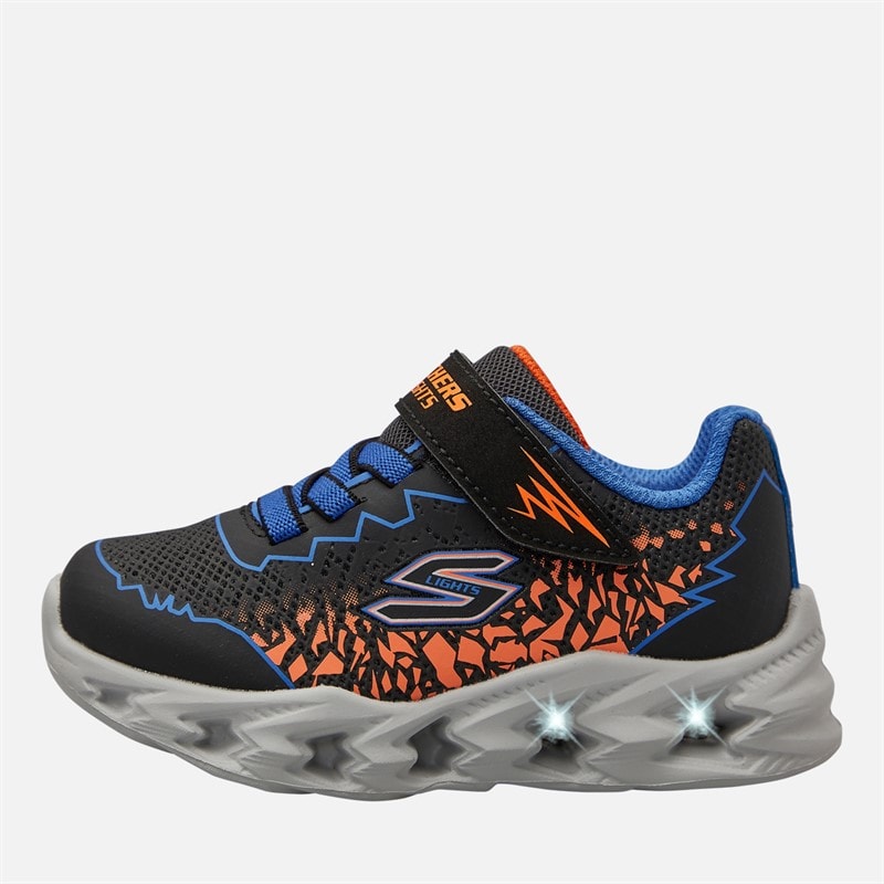 SKECHERS Infant Boys S Lights Vortex 2.0 Zorento Trainers Black