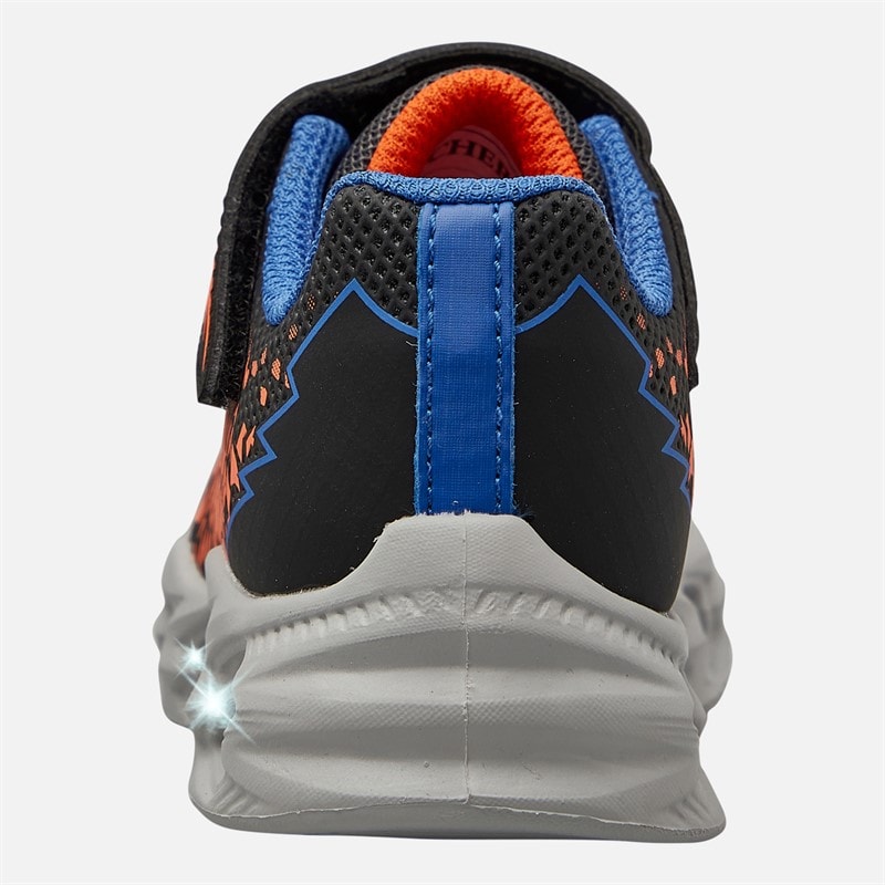 SKECHERS SPORT SKECHERS Infant Boys S Lights Vortex 2.0 Zorento Trainers Black - Image 3