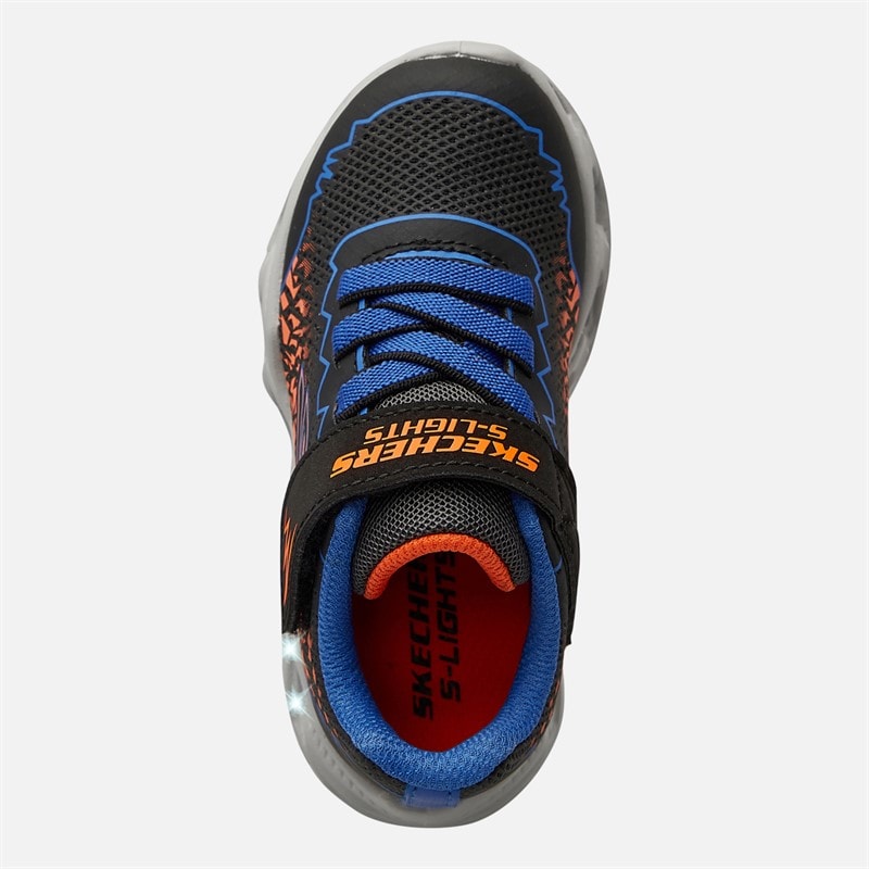 SKECHERS SPORT SKECHERS Infant Boys S Lights Vortex 2.0 Zorento Trainers Black - Image 4