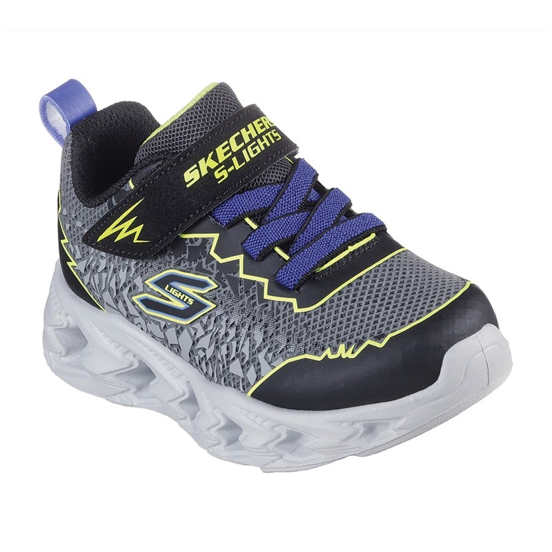 SKECHERS SPORT SKECHERS Infant Boys S Lights Vortex 2.0 Zorento Trainers Black - Image 3