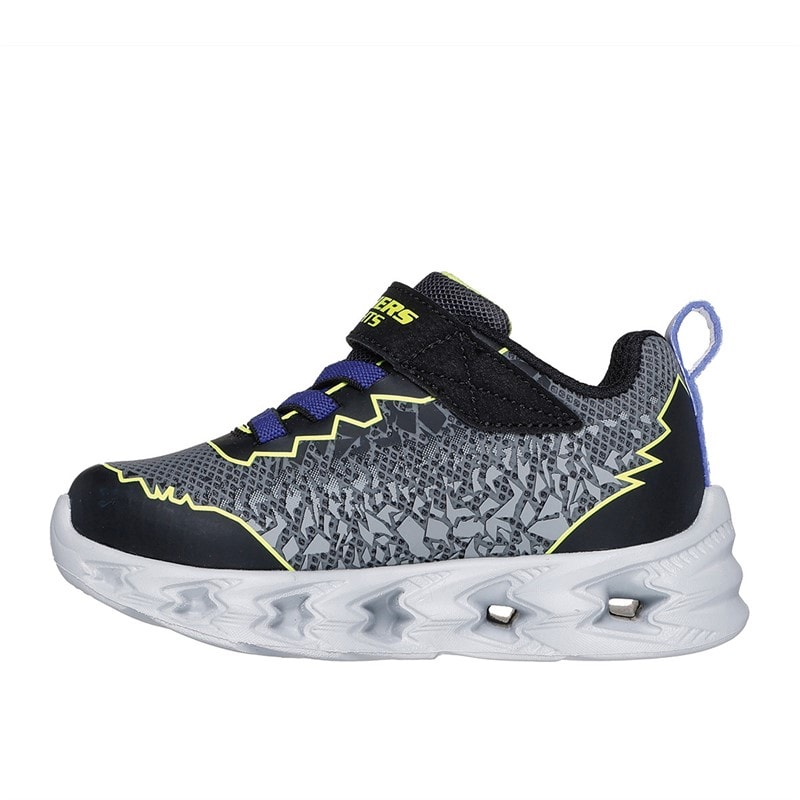 SKECHERS SPORT SKECHERS Infant Boys S Lights Vortex 2.0 Zorento Trainers Black - Image 5