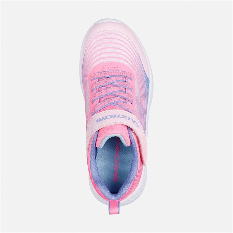SKECHERS SPORT SKECHERS Junior Girls Microspec Advance Trainers Pink - Image 3