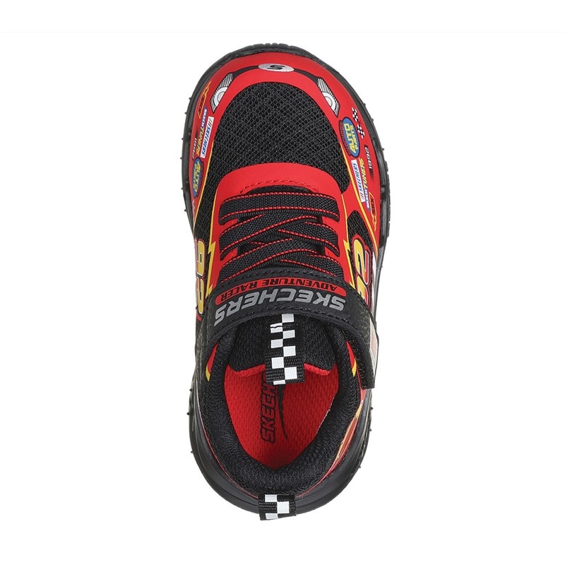 SKECHERS SPORT SKECHERS Boys Skech Tracks Trainers Black Red - Image 4