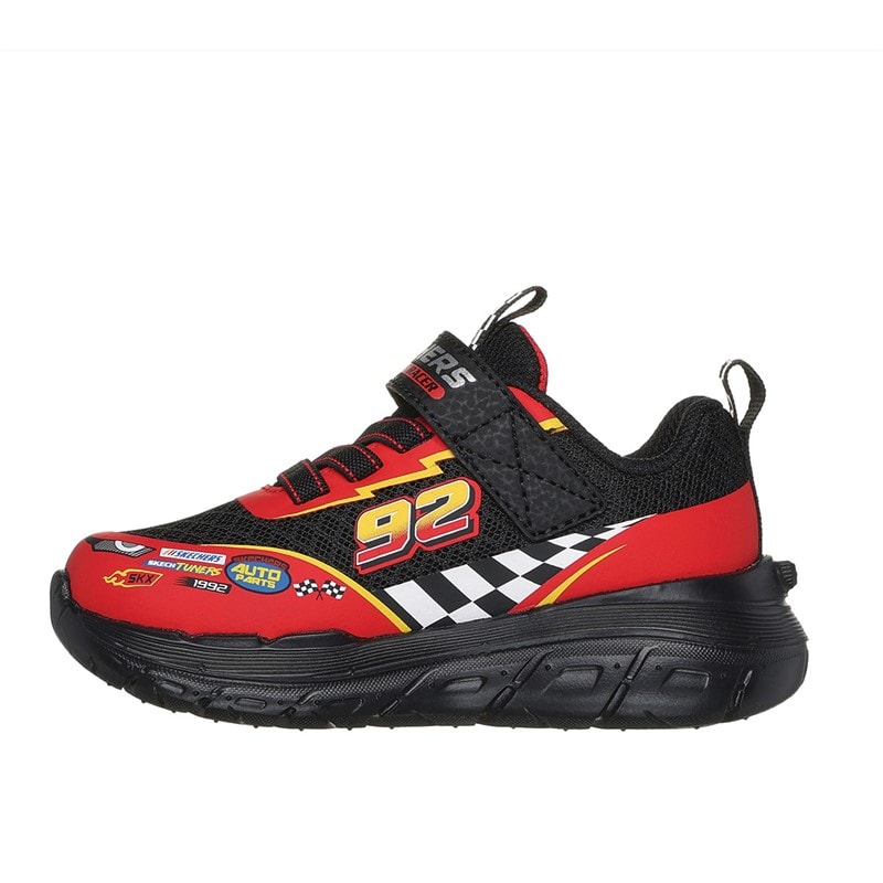 SKECHERS SPORT SKECHERS Boys Skech Tracks Trainers Black Red - Image 5