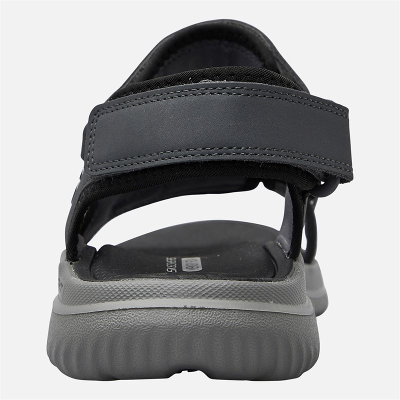 SKECHERS SPORT SKECHERS Mens Bounder 2.0 Thutton Sandals Charcoal - Image 3