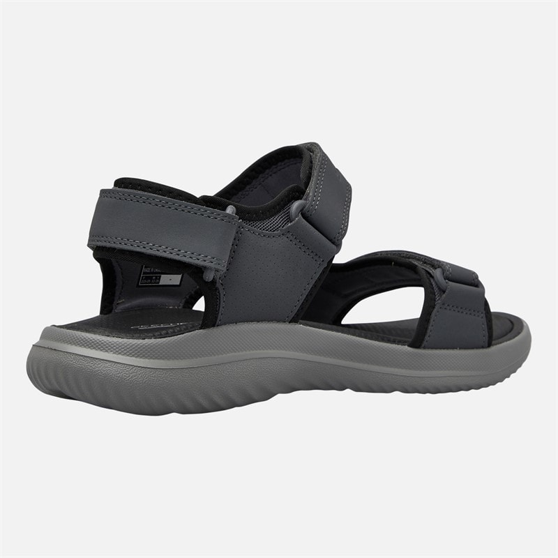 SKECHERS SPORT SKECHERS Mens Bounder 2.0 Thutton Sandals Charcoal - Image 5