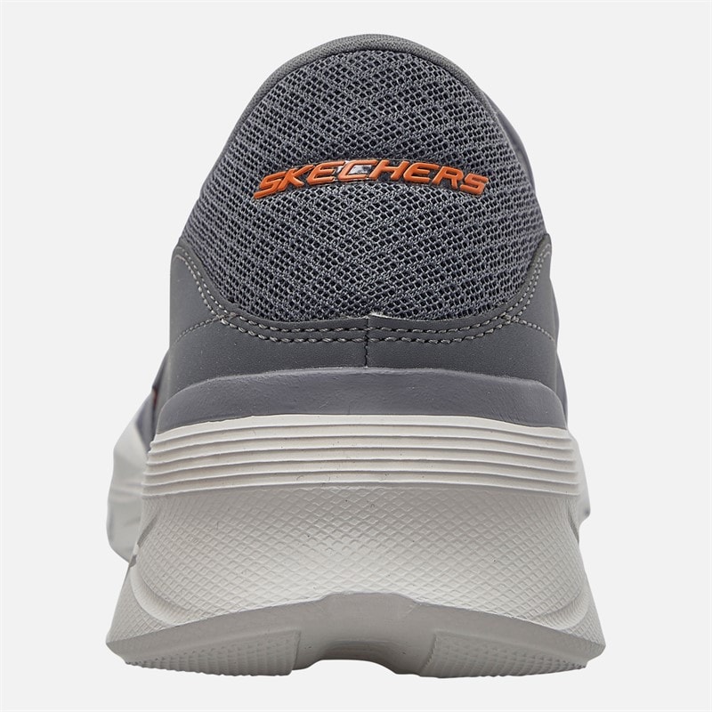 SKECHERS Mens Equalizer 4.0 Persisting Trainers Charcoal/Orange - Image 3