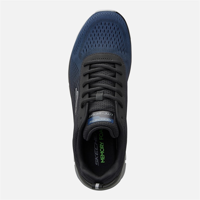 SKECHERS Mens Track Ripkent Trainers Navy/Black - Image 4