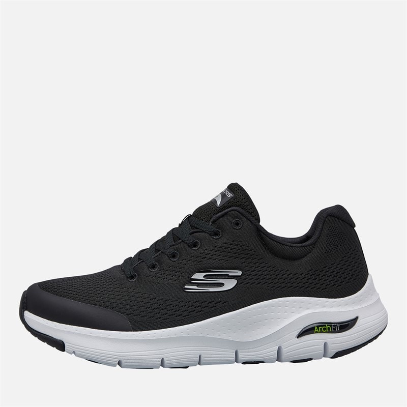 SKECHERS SPORT SKECHERS Mens Arch Fit Trainers Black/White - Image 1