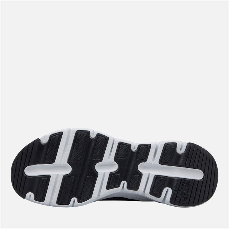 SKECHERS SPORT SKECHERS Mens Arch Fit Trainers Black/White - Image 2