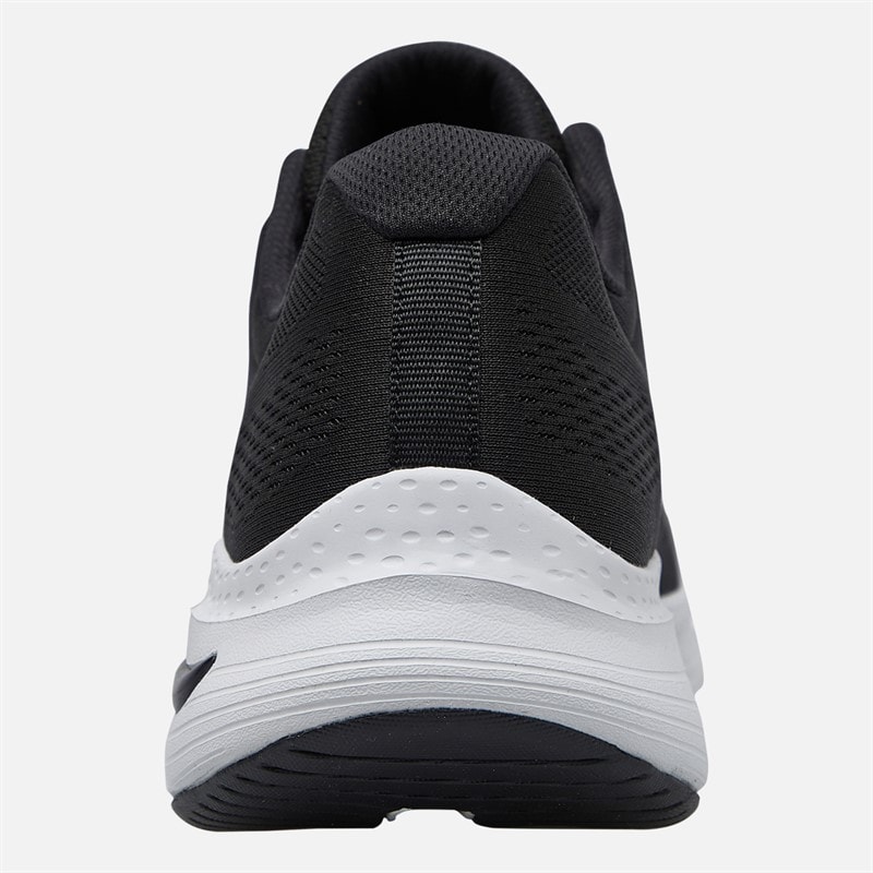 SKECHERS SPORT SKECHERS Mens Arch Fit Trainers Black/White - Image 3