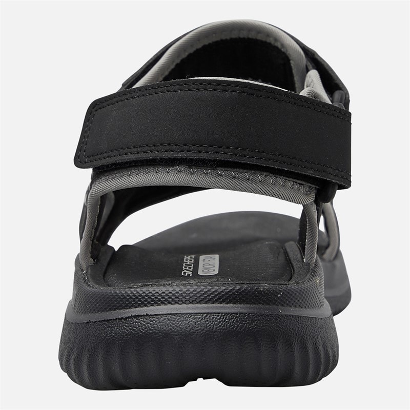 SKECHERS SPORT SKECHERS Mens Bounder 2.0 Thutton Sandals Black/Black - Image 3