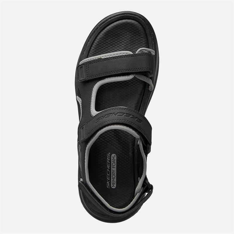 SKECHERS SPORT SKECHERS Mens Bounder 2.0 Thutton Sandals Black/Black - Image 4