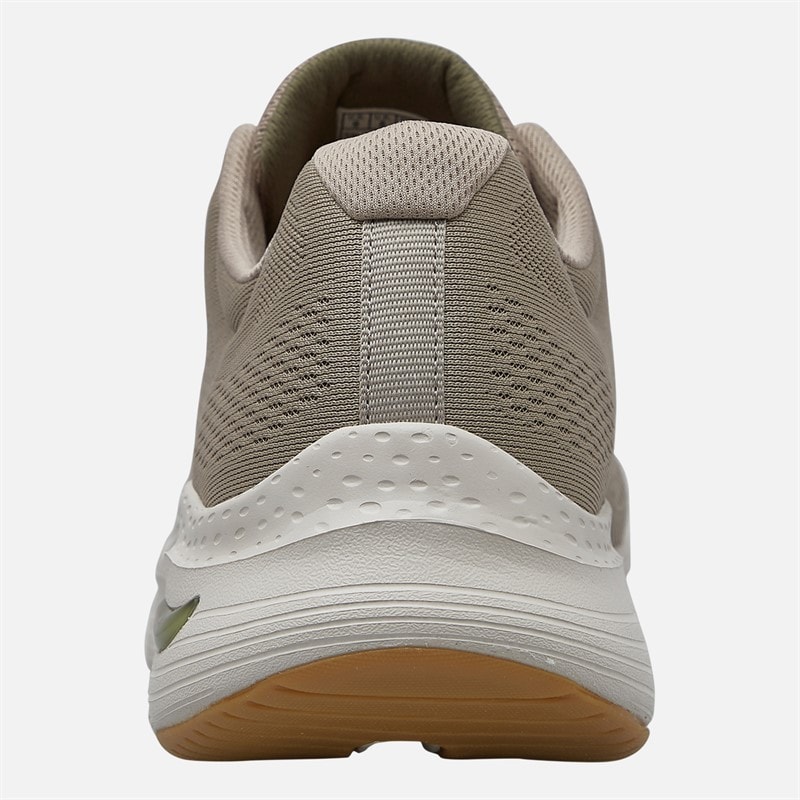 SKECHERS SPORT SKECHERS Mens Arch Fit Trainers Taupe - Image 3
