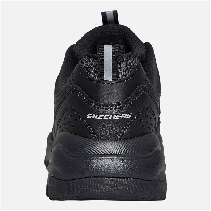 SKECHERS SPORT SKECHERS Womens Iconic Trainers Black/Black - Image 3