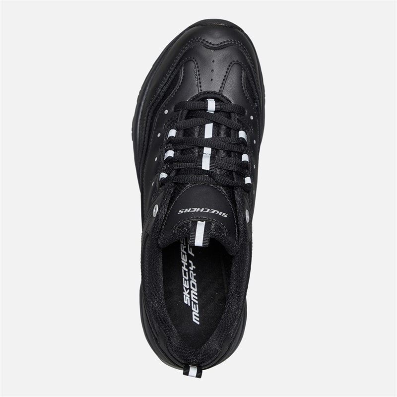 SKECHERS SPORT SKECHERS Womens Iconic Trainers Black/Black - Image 4