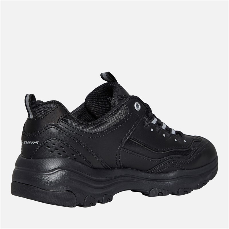 SKECHERS SPORT SKECHERS Womens Iconic Trainers Black/Black - Image 5