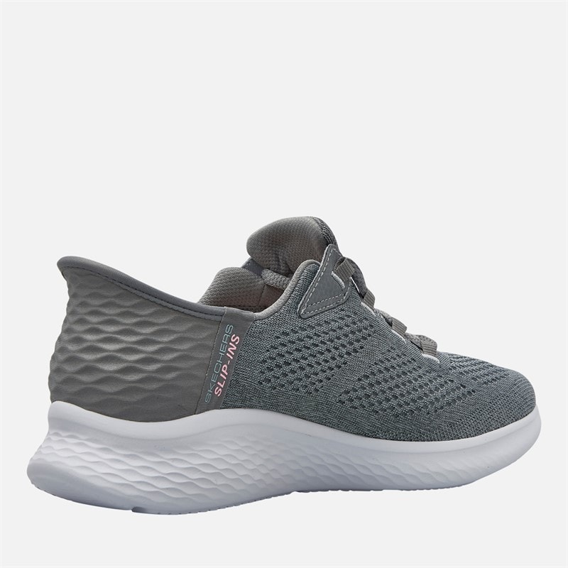 SKECHERS SPORT SKECHERS Womens Slip Ins Skech-Lite Pro Natural Beauty Trainers Grey/White - Image 5