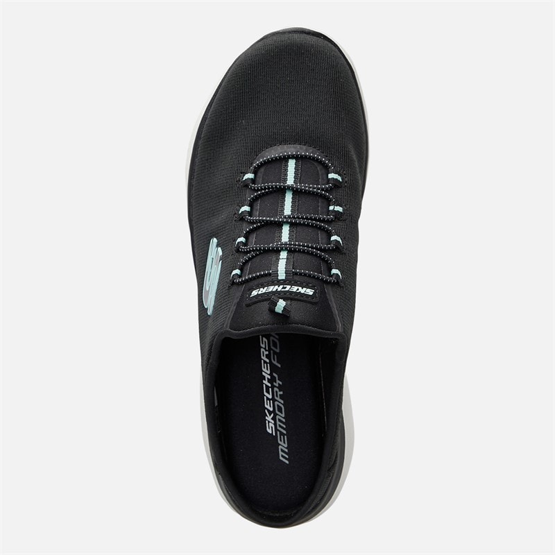 SKECHERS Womens Summits Simply Sweet Trainers Black/Black - Image 4