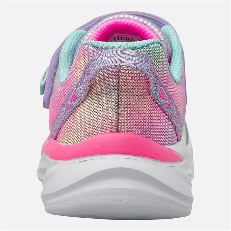 SKECHERS SPORT SKECHERS Girls Power Jams Skech Friends Trainers Lavender/Metallic - Image 3