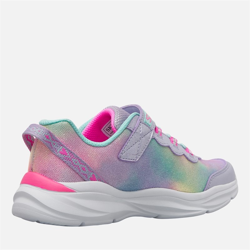 SKECHERS SPORT SKECHERS Girls Power Jams Skech Friends Trainers Lavender/Metallic - Image 5