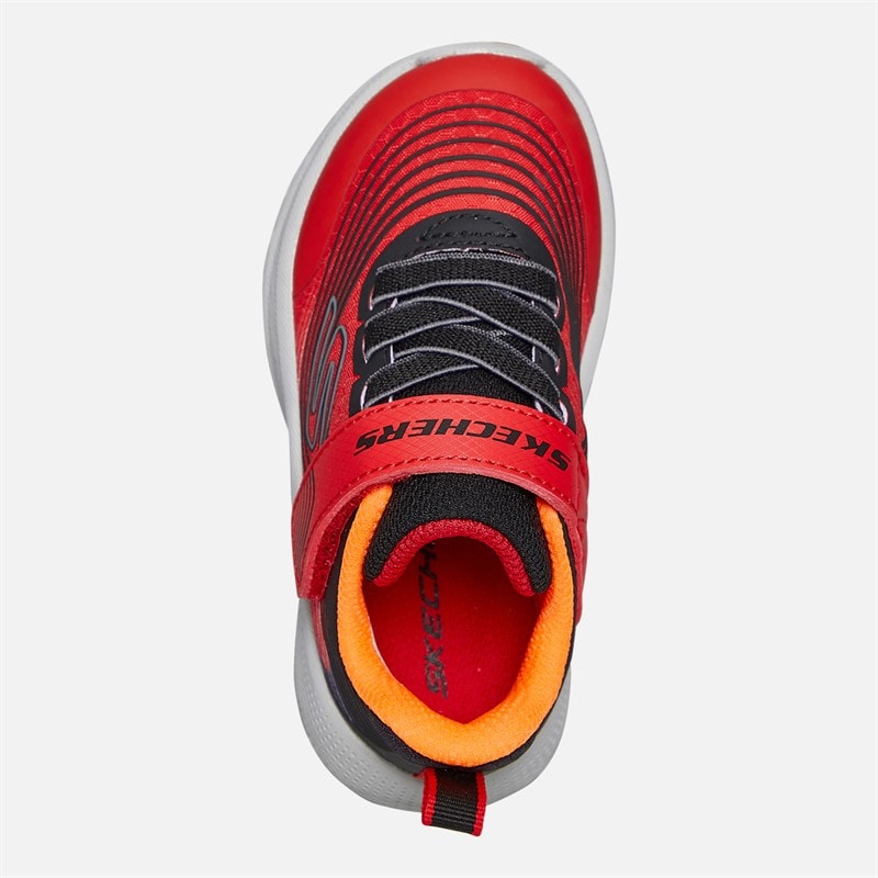 SKECHERS SPORT SKECHERS Infant Boys Microspec Advance Trainers Red/Black - Image 4