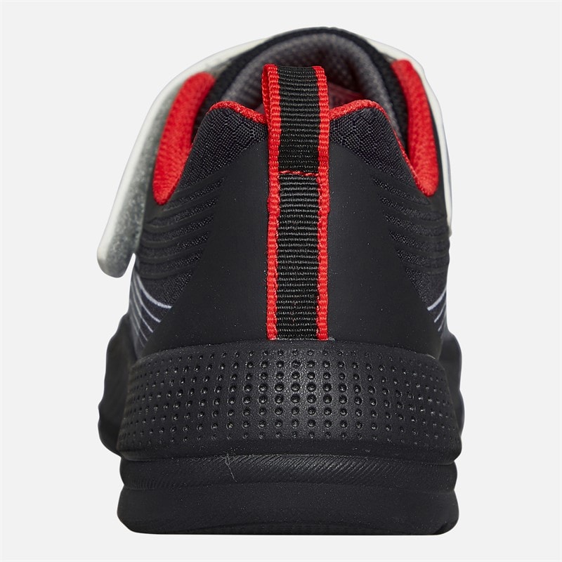 SKECHERS SPORT SKECHERS Boys Microspec Advance Trainers Black/Silver/Red - Image 3