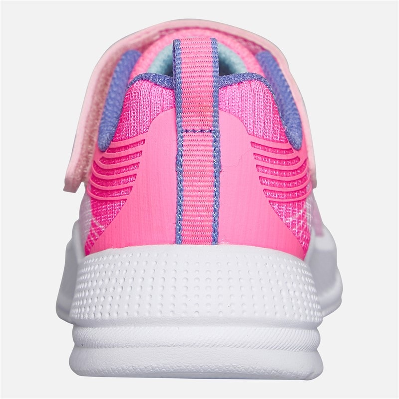 SKECHERS SPORT SKECHERS Infant Girls Microspec Advance Trainers Light Pink/Lavender - Image 3